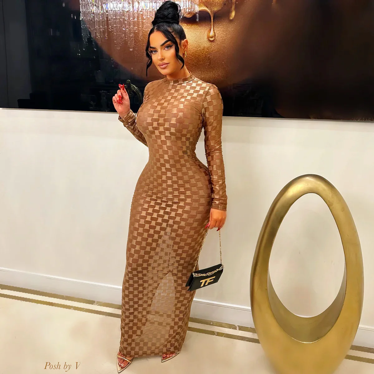Allure dress (Brown)