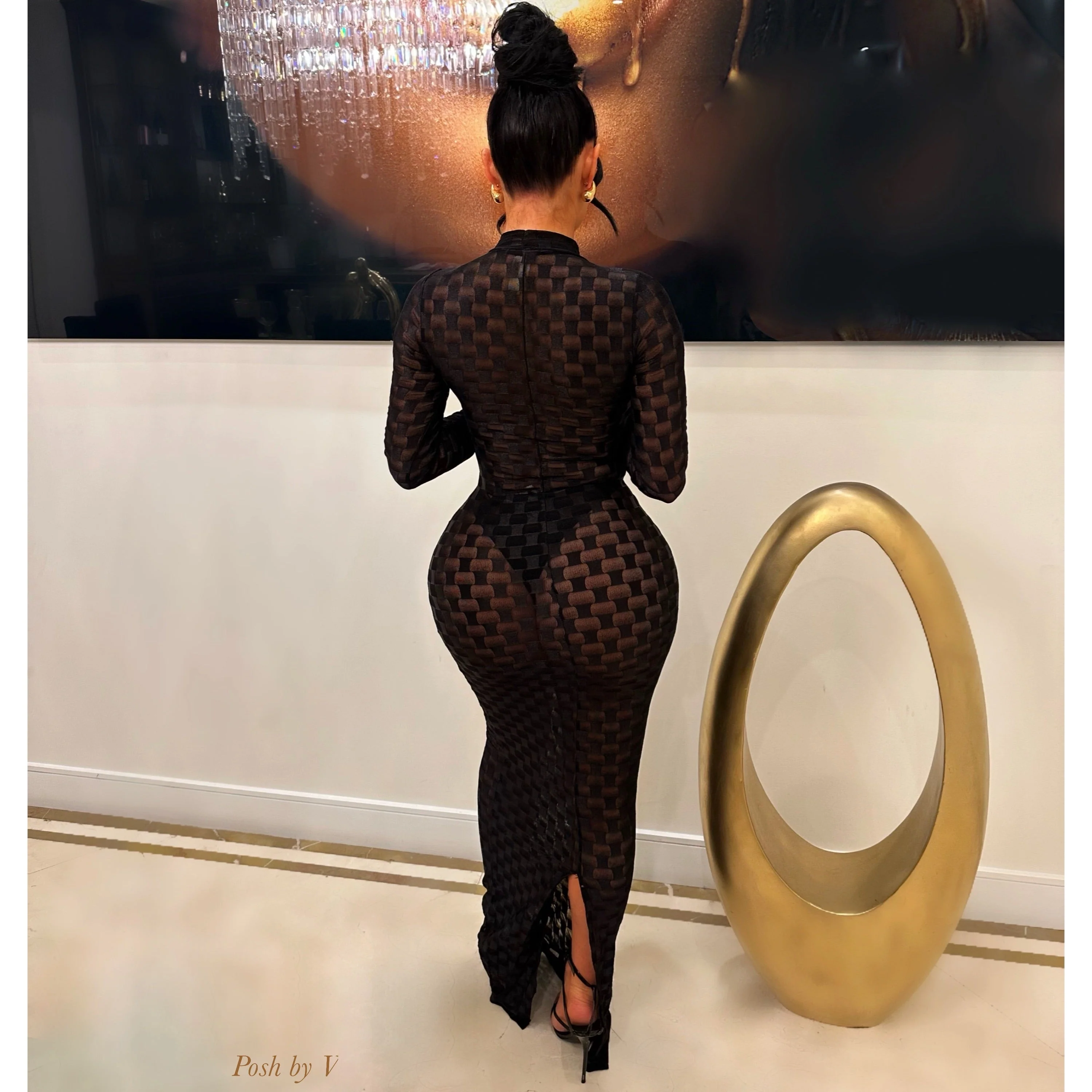 Allure dress (Brown) - Image 3