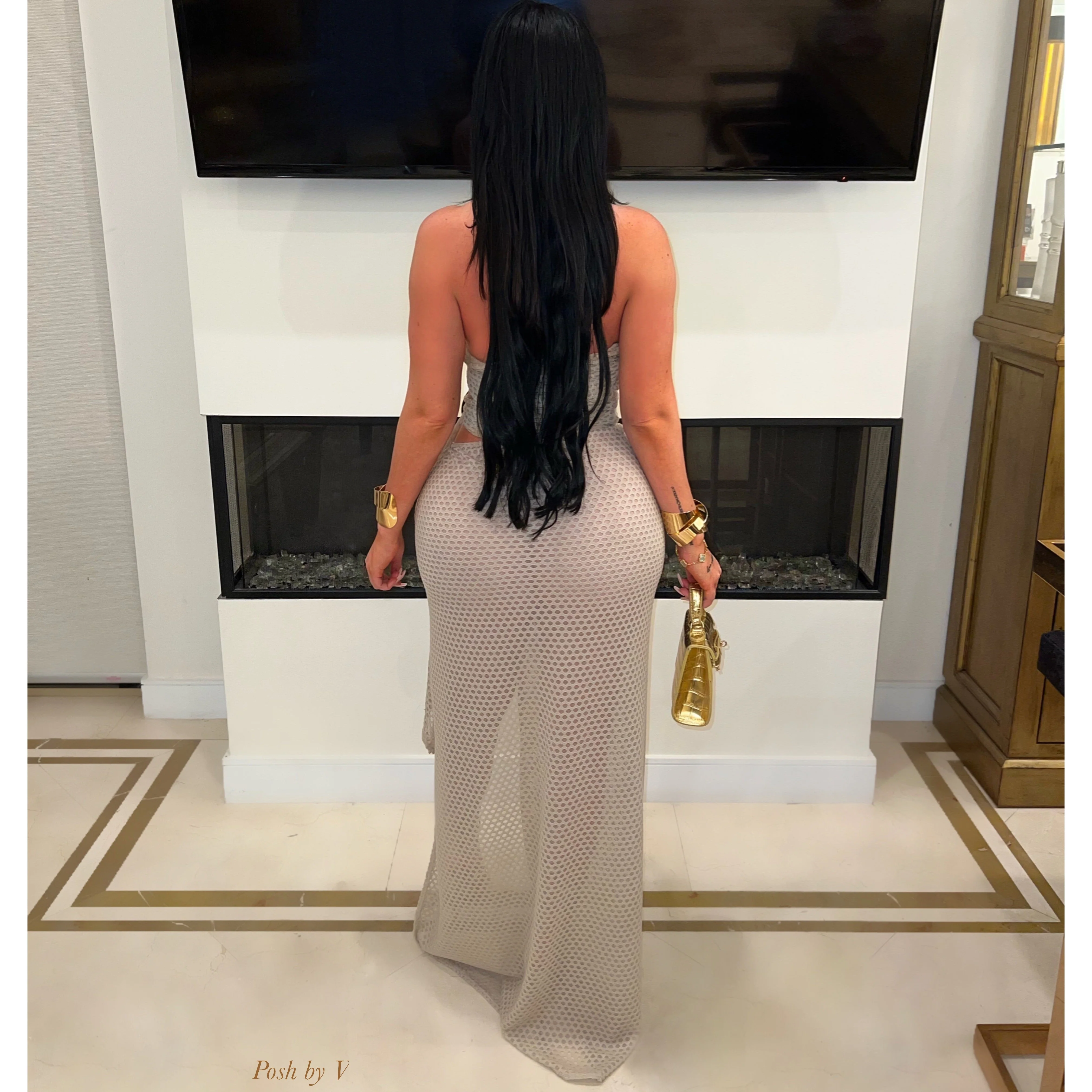 Aria resort dress (Coral) - Image 4