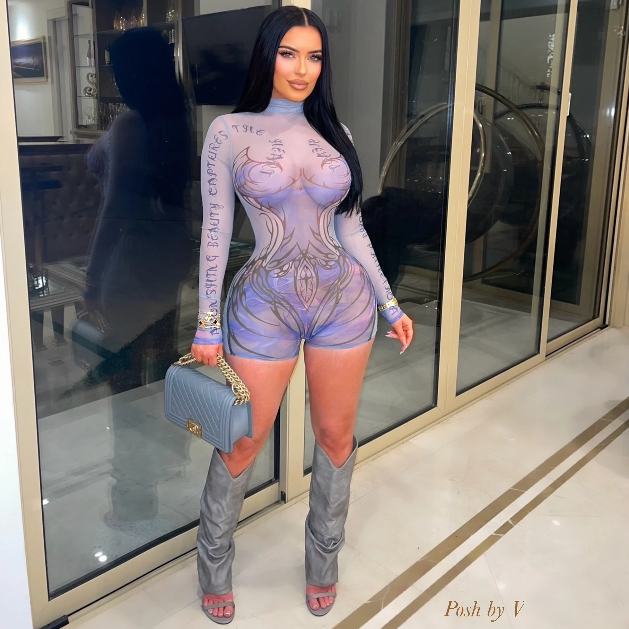 Astonishing beauty romper (Nude multi) - Image 3