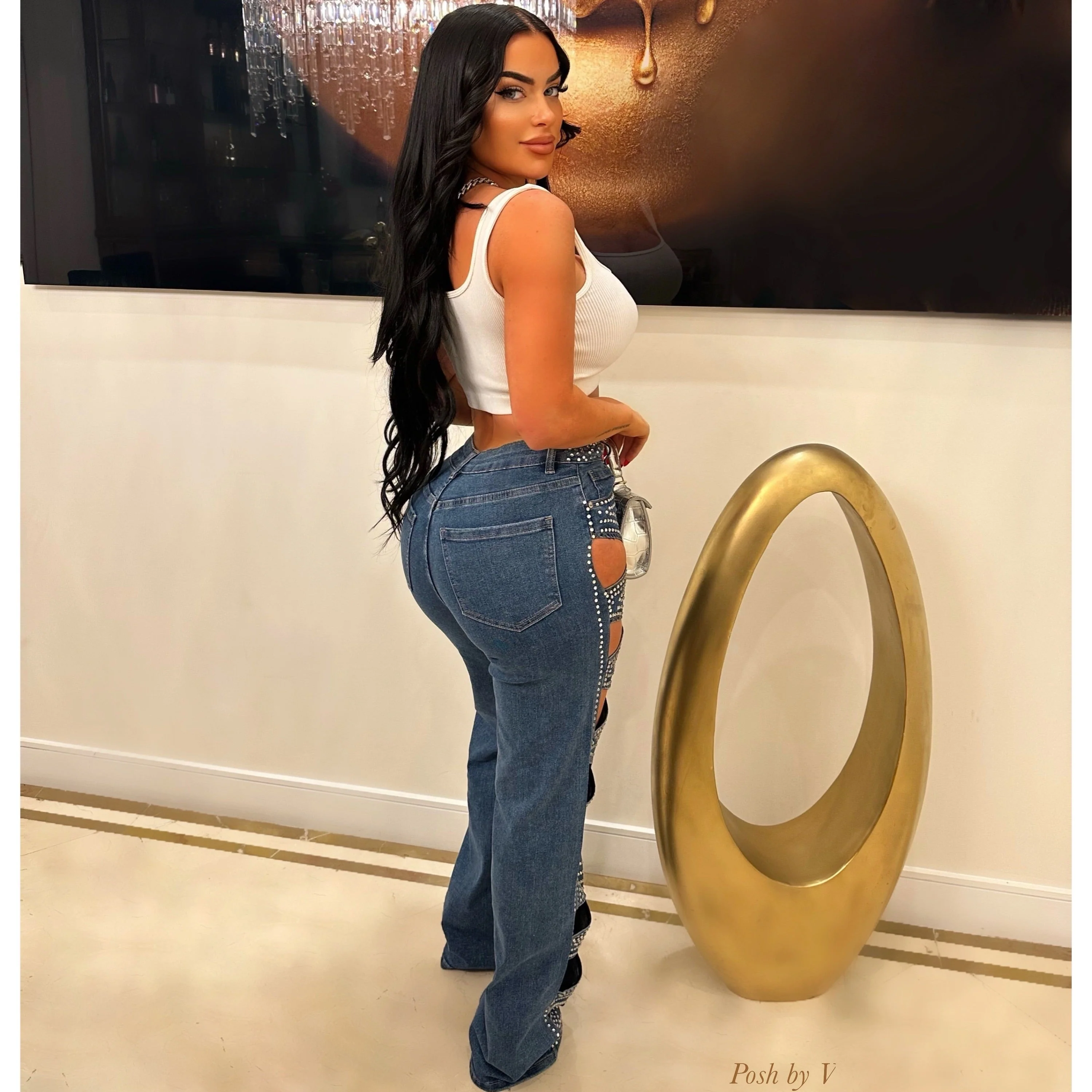 Atona crystal cut jeans - Image 2