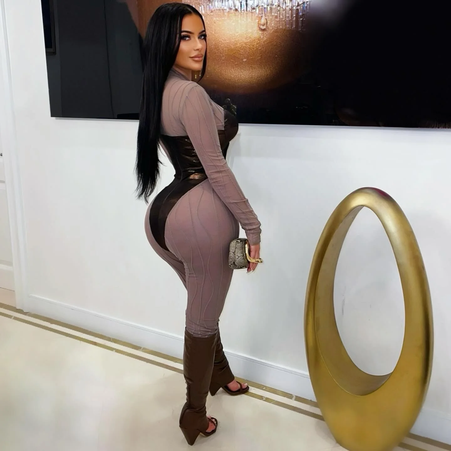 Deja jumpsuit (Taupe/bronze) - Image 2