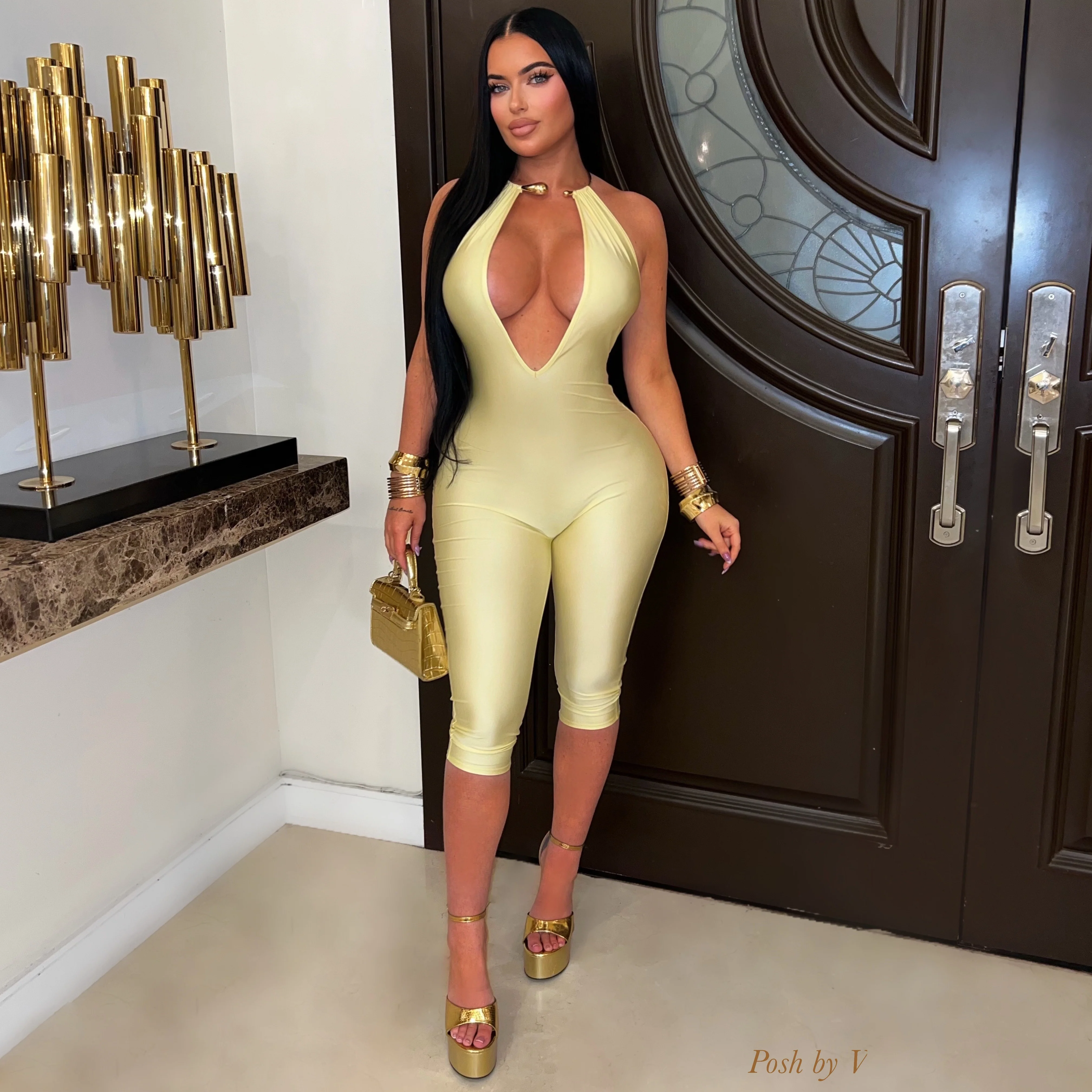 Hania jumpsuit (Yellow/gold)