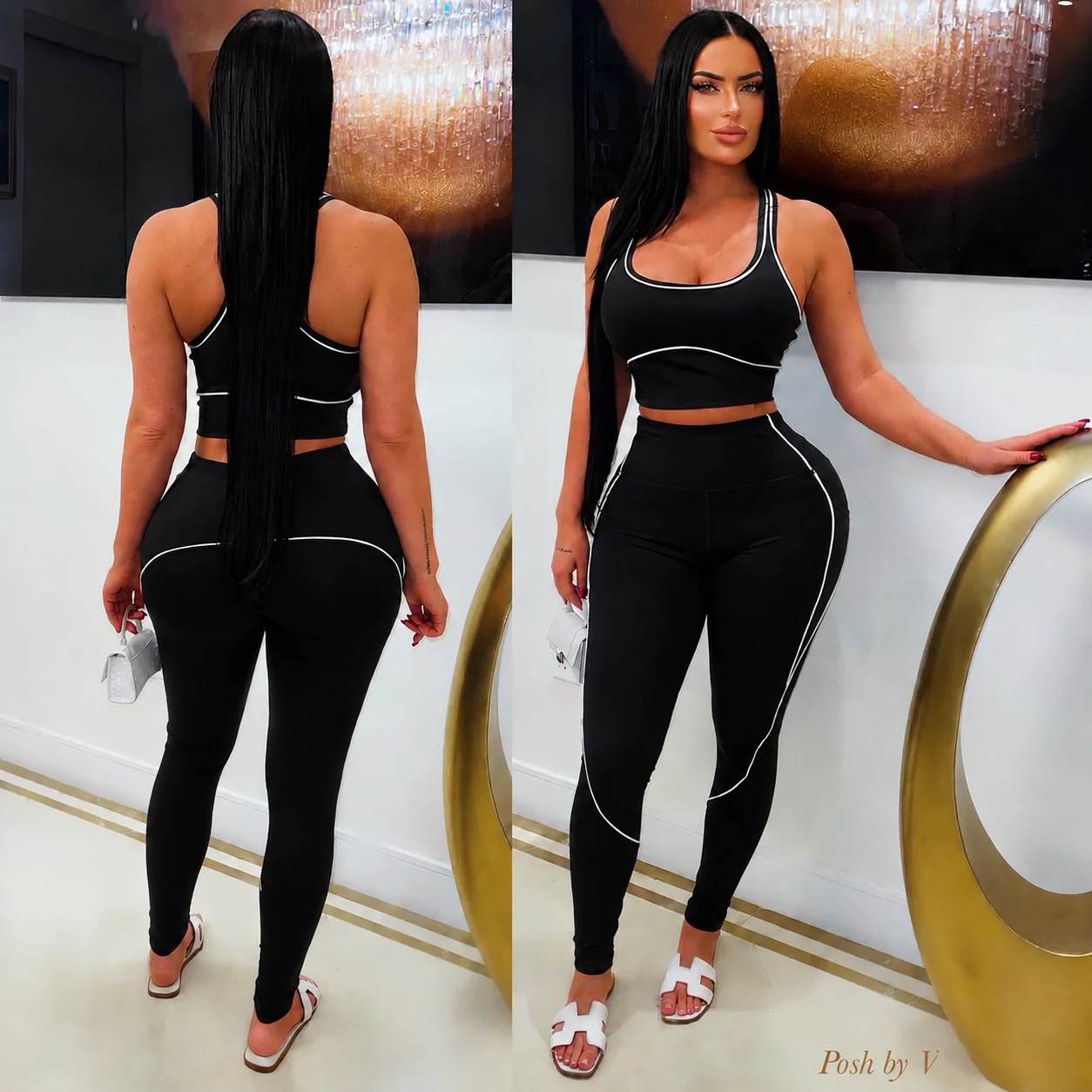 Koi sport leggings set (Black)