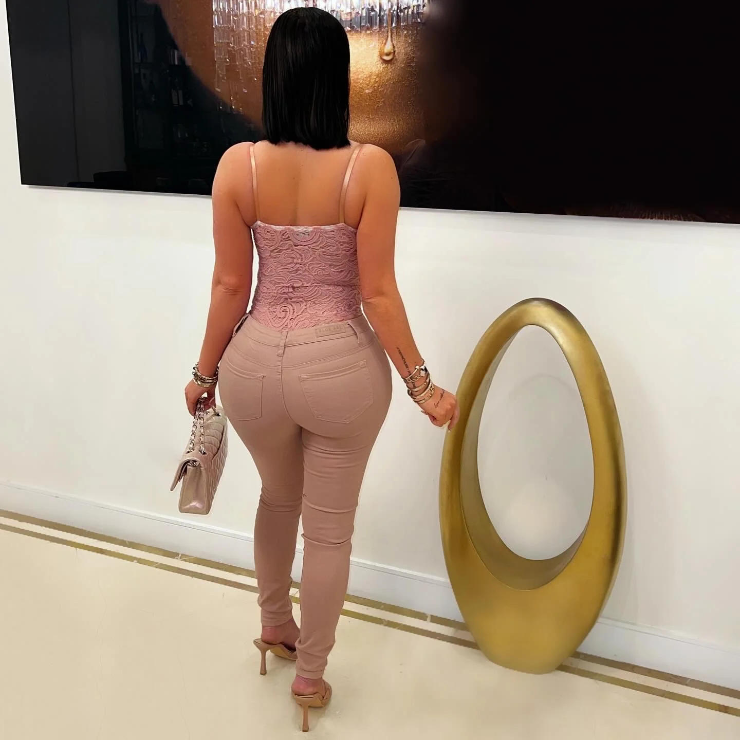 Leanna lace bodysuit (Mauve) - Image 2
