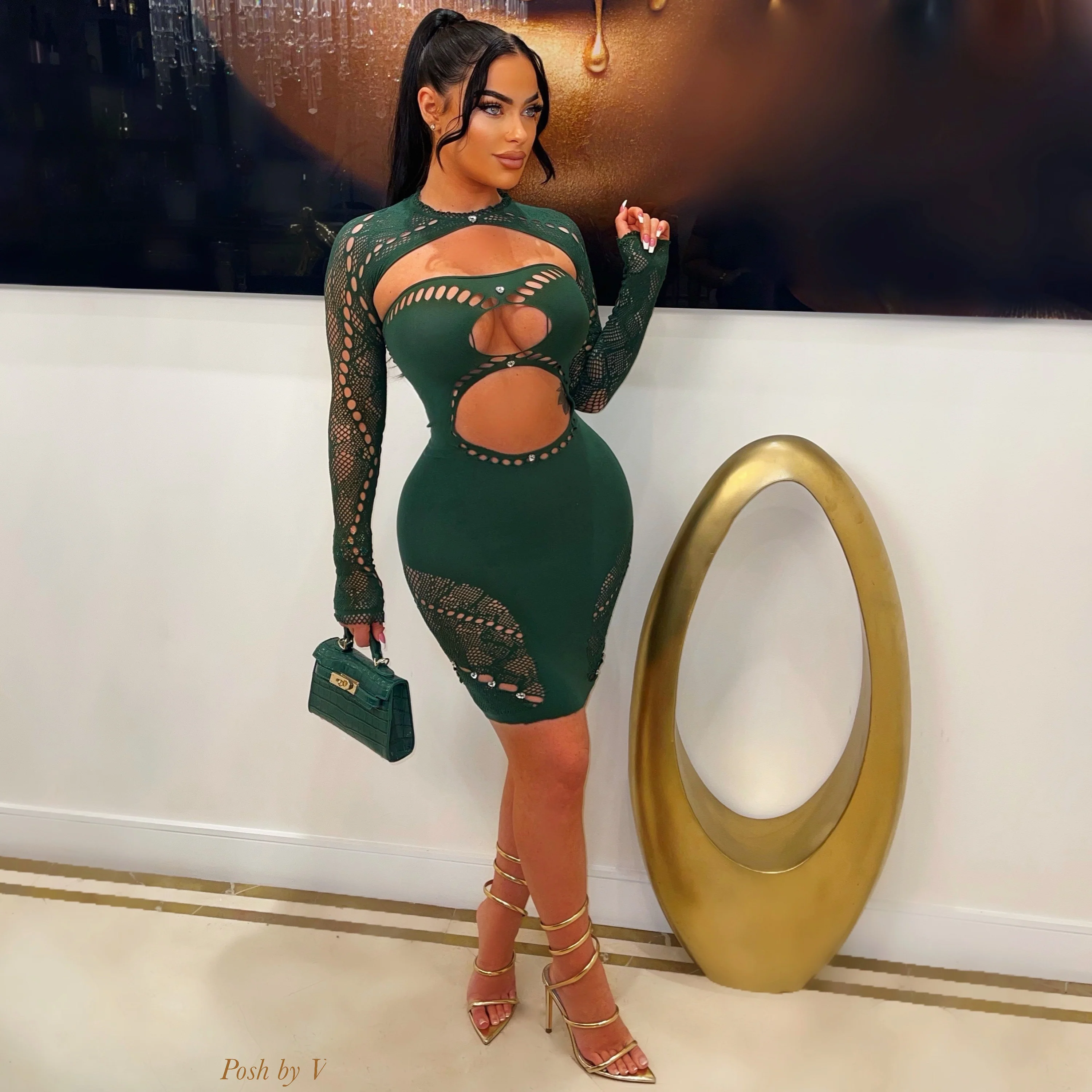 Liz mini dress (Green)
