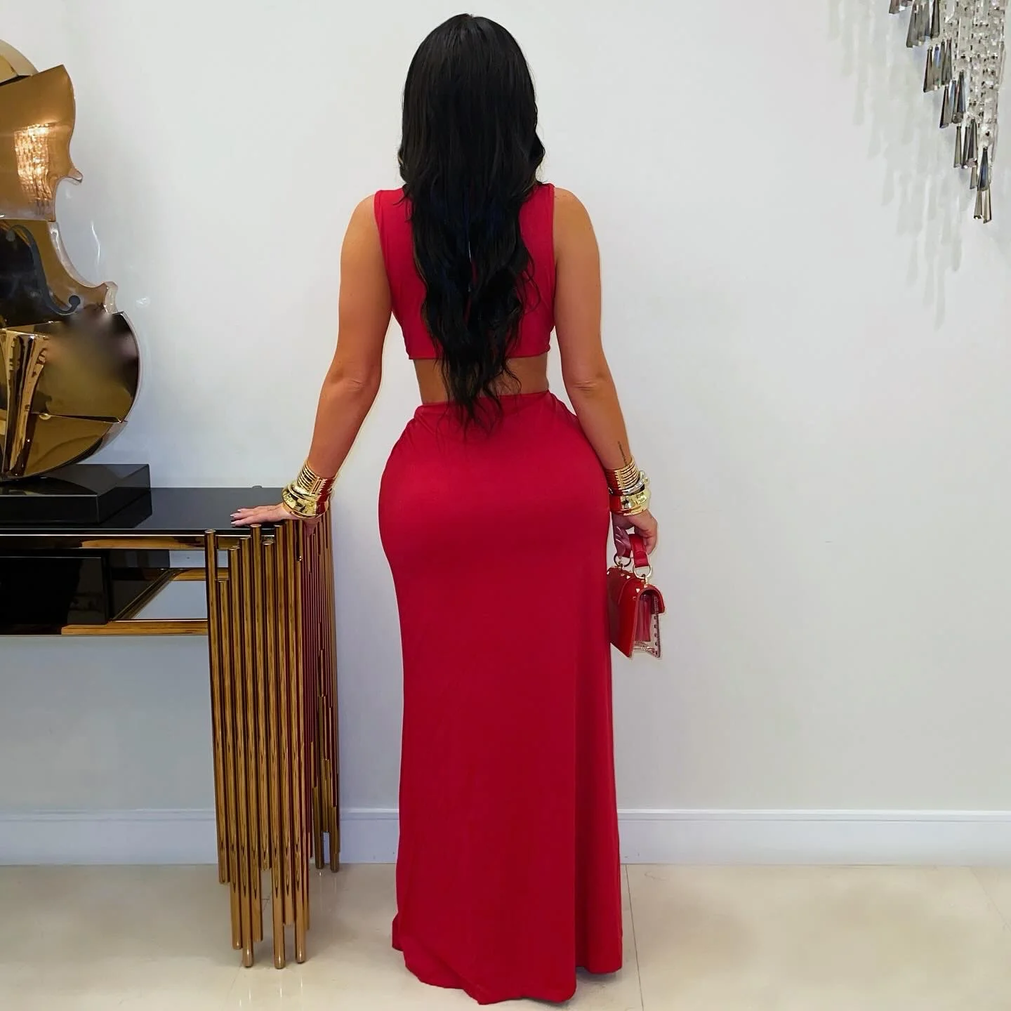 Magnolia maxi dress (Brown) - Image 3