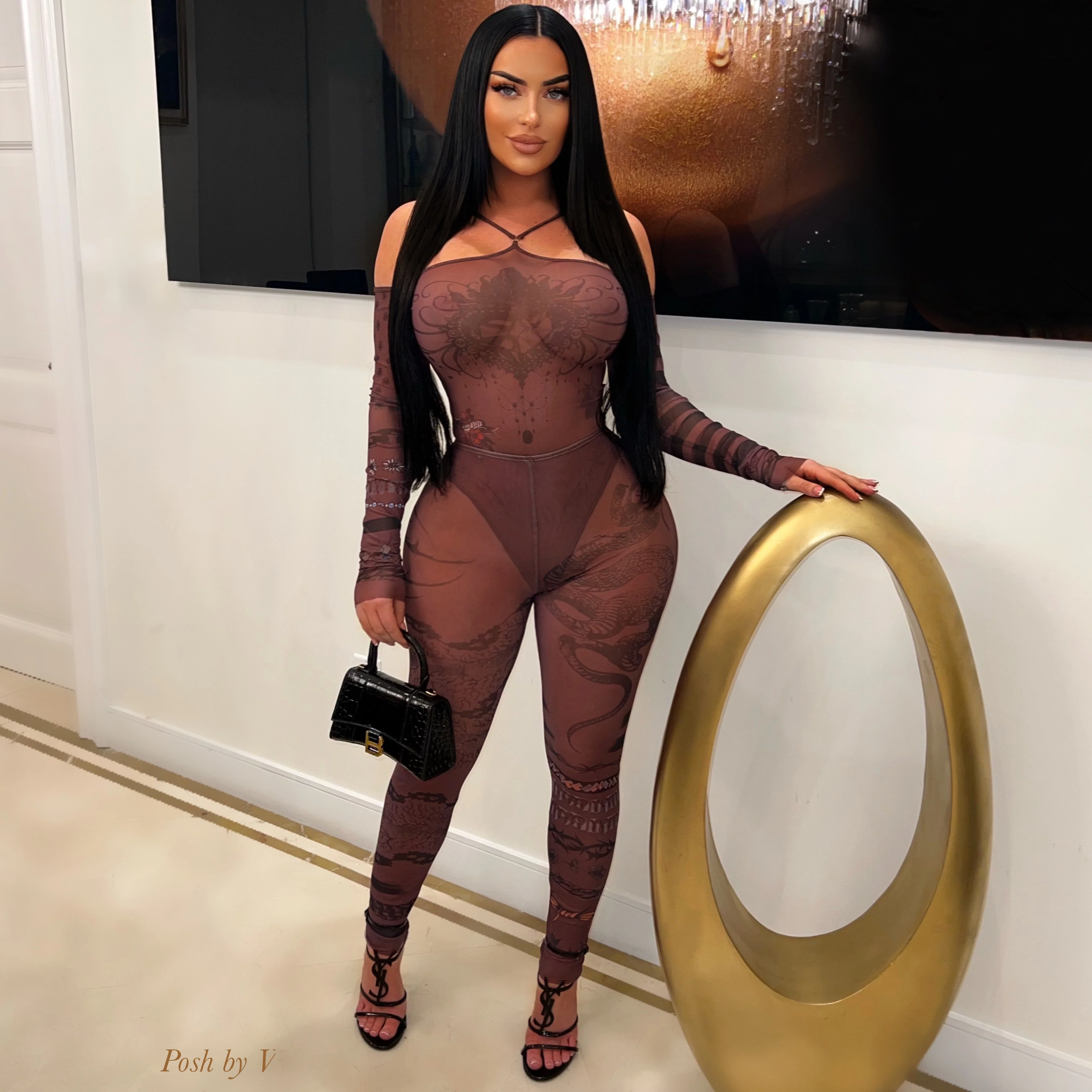 Mimi leggings set (Brown)