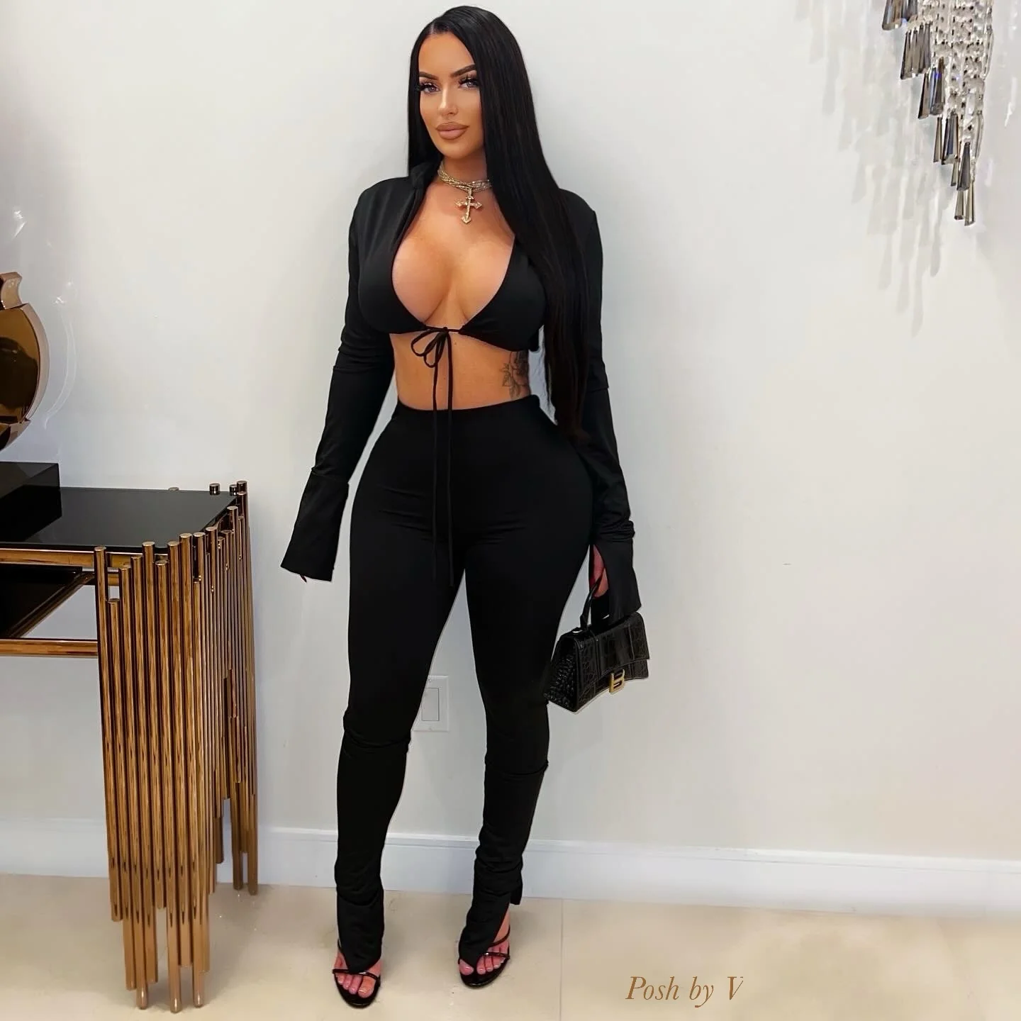Oasis pants set (Black) - Image 2