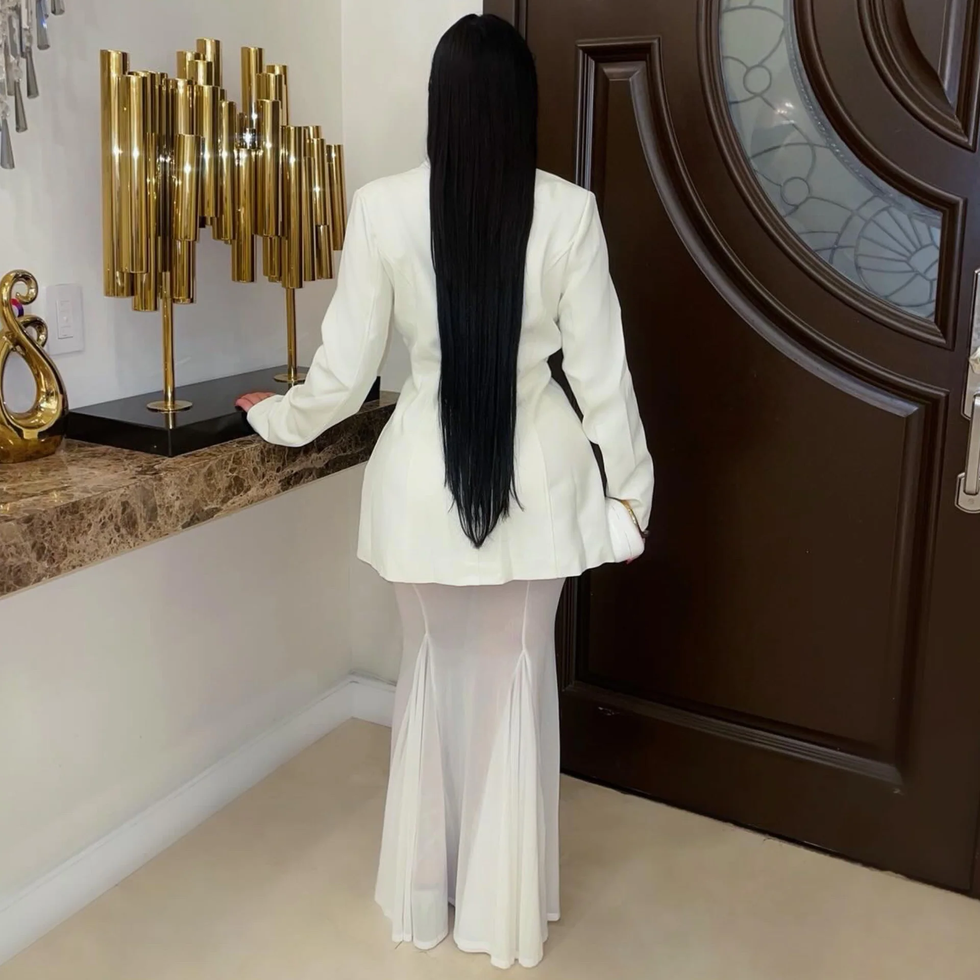 Peoria jacket skirt set (Ivory) - Image 2