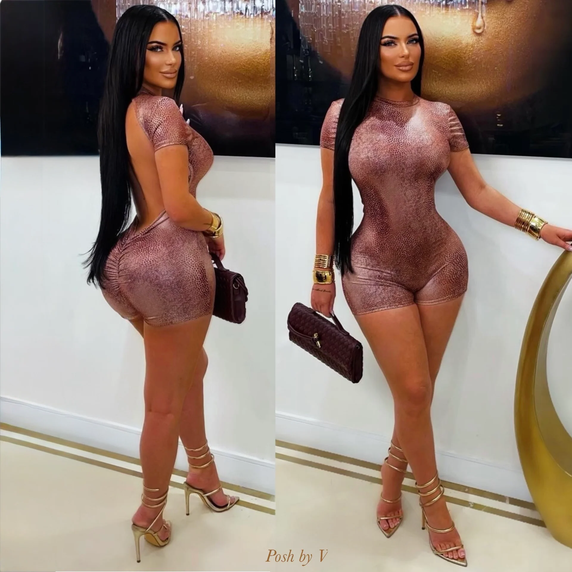 Silo snake romper (Wine) - Image 2